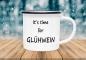 Preview: Tasse Glühwein - It's time for Glühwein - Emaillebecher weiß - 2 Größen