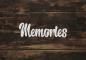 Preview: Schriftzug Memories aus Holz in weiß