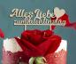 Preview: Tortenstecker Alles Liebe zum Valentinstag aus Holz