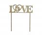 Preview: Tortenstecker Love aus Holz