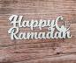 Preview: Schriftzug Happy Ramadan aus Holz in weiß