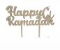 Preview: Tortenstecker Happy Ramadan aus Holz