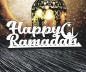 Preview: Schriftzug Happy Ramadan aus Holz in weiß