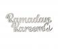 Preview: Schriftzug Ramadan Kareem aus Holz in weiß