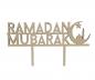 Preview: Tortenstecker Ramadan Mubarak aus Holz