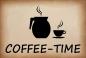 Preview: Dekoschild - Coffee-Time Kanne + 1 Tasse