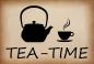 Preview: Dekoschild - Tea-Time + Kanne/Tasse