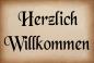 Preview: Dekoschild - Herzlich Willkommen