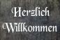 Preview: Dekoschild - Herzlich Willkommen