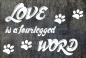 Preview: Dekoschild - LOVE is a fourlegged WORD