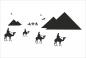 Preview: Dekoschild - Afrika Pyramiden Kamele