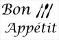 Preview: Dekoschild - Bon Appétit