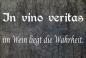 Preview: Dekoschild - In vino veritas im Wein liegt die Wahrheit.