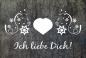 Preview: Dekoschild - Ich liebe Dich!