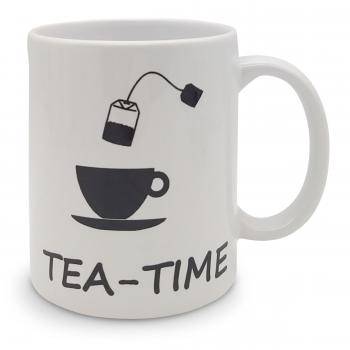 Tasse - TEA-TIME Tasse oben + Teebeutel