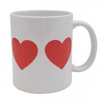 Tasse - 4x rotes Herz