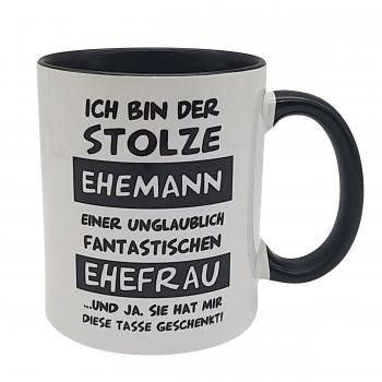 Tasse - Ehemann - fantastischen Ehefrau - schwarz