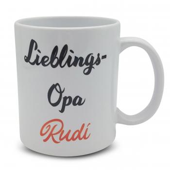 Tasse - Lieblings Opa + Wunschname