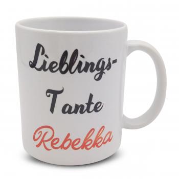 Tasse - Lieblings Tante + Wunschname