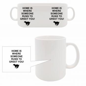 Tasse - HOME IS WHERE SOMEONE... mit Hund