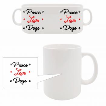 Tasse - Peace Love Dogs