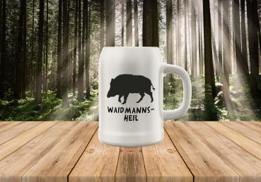Bierkrug Jagd - Wildschwein- Waidmannsheil