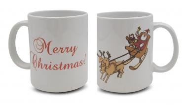 Tasse - Merry Christmas Rentierschlitten