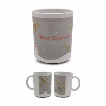 Tasse - Merry Christmas Schneemann mit Laterne