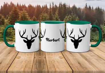 Tasse - Hirsch - Wunschname