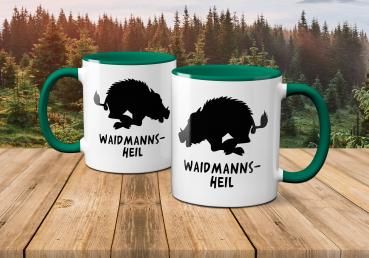 Tasse - Wildschwein, Waidmannsheil unter Motiv