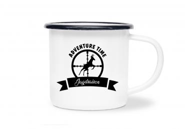 Tasse Adventure Time - Jagdsaison - Emaillebecher weiß - 2 Größen