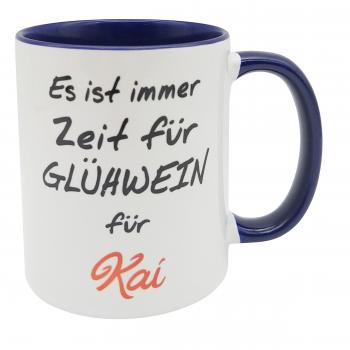 Tasse - Es ist immer Zeit für Glühwein + Wunschname