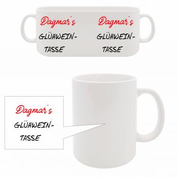 Tasse - Wunschname Glühweintasse