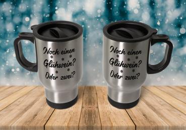 Thermobecher - Noch einen Glühwein? Oder zwei? (Schneeflocken)