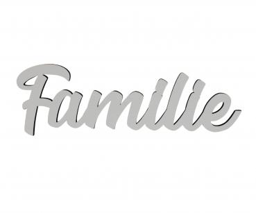 Schriftzug Familie aus Holz in weiß