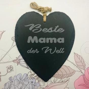 Schieferherz - Beste Mama der Welt