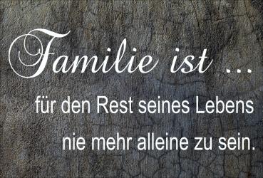 Dekoschild - Familie ist...