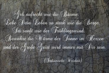 Dekoschild - Geh aufrecht wie die Bäume...