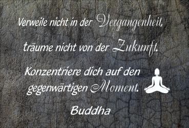 Dekoschild - Verweile nicht in der Vergangenheit... (Buddha)