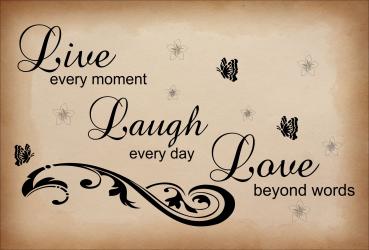 Dekoschild - Live - Laugh - Love