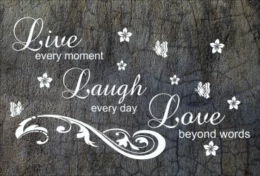 Dekoschild - Live - Laugh - Love