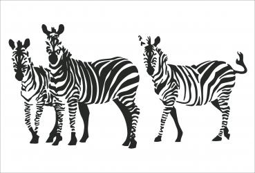 Dekoschild - Zebras