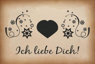 Dekoschild - Ich liebe Dich!