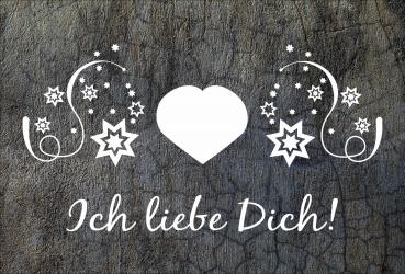 Dekoschild - Ich liebe Dich!