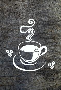 Dekoschild - Kaffee Tasse