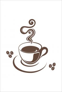Dekoschild - Kaffee Tasse