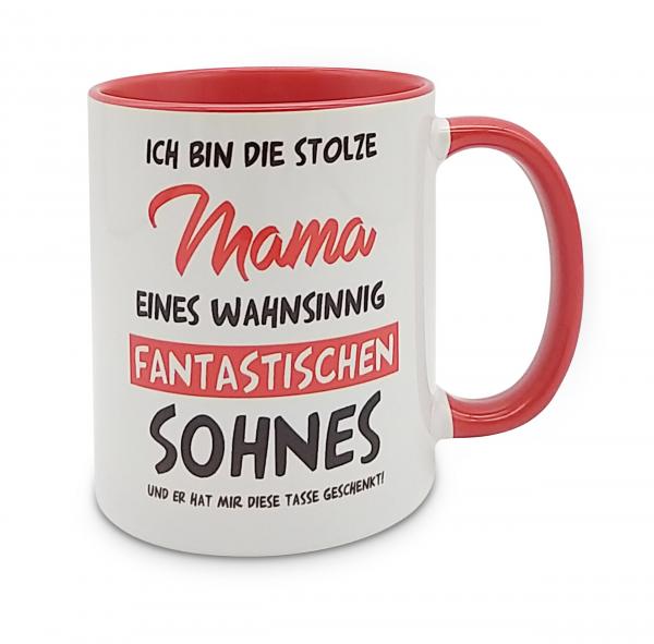 Tasse - Ich bin die stolze Mama eines wahnsinnig fantastischen Sohnes