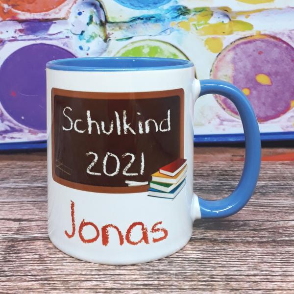 Tasse - Tafel Junge Schrift unter der Tafel