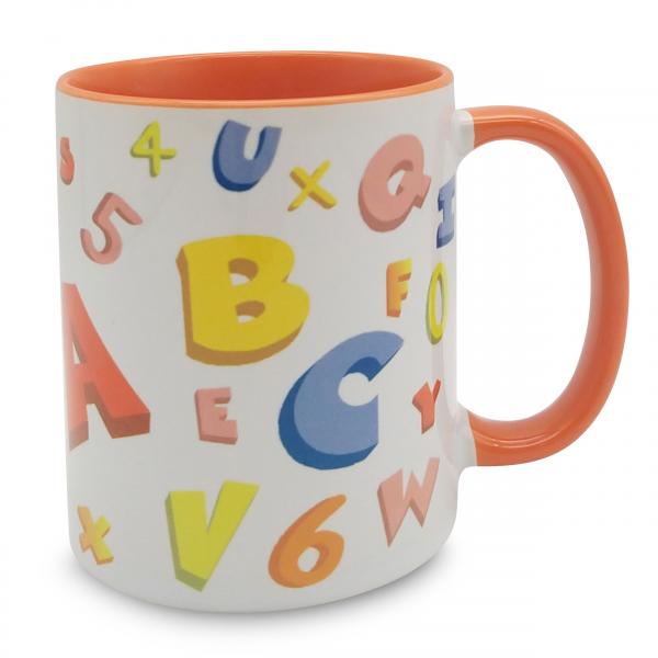 Tasse - Bunte Buchstaben rundum