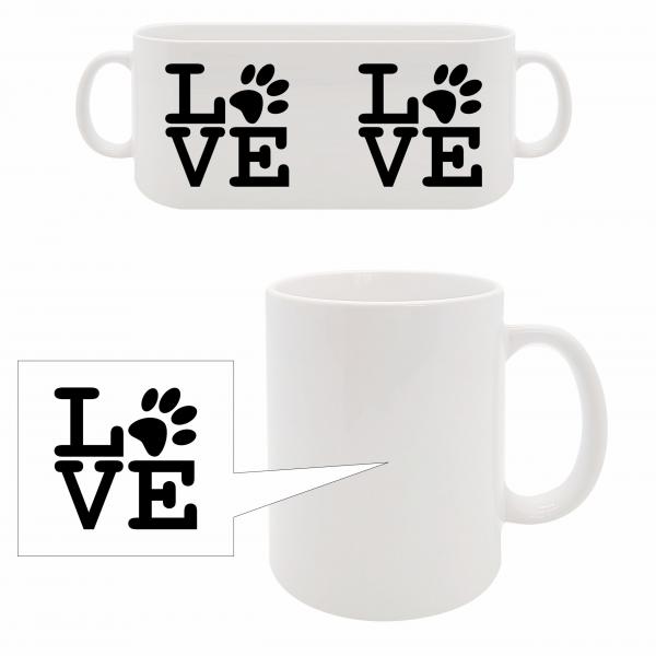 Tasse - LOVE mit Pfote